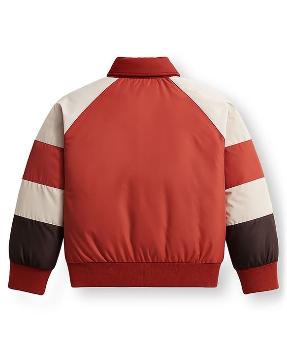 Babyhug Woven Full Raglan Sleeves Hooded Paaded Jacket with Patch Detailing - Brown