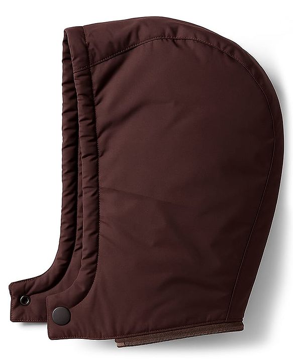 Babyhug Woven Full Raglan Sleeves Hooded Paaded Jacket with Patch Detailing - Brown