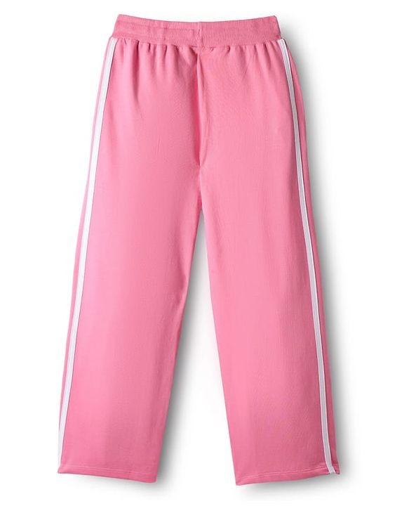 Pine active Full Length Super Stretch Track Pant with Tape Detailing - Pink