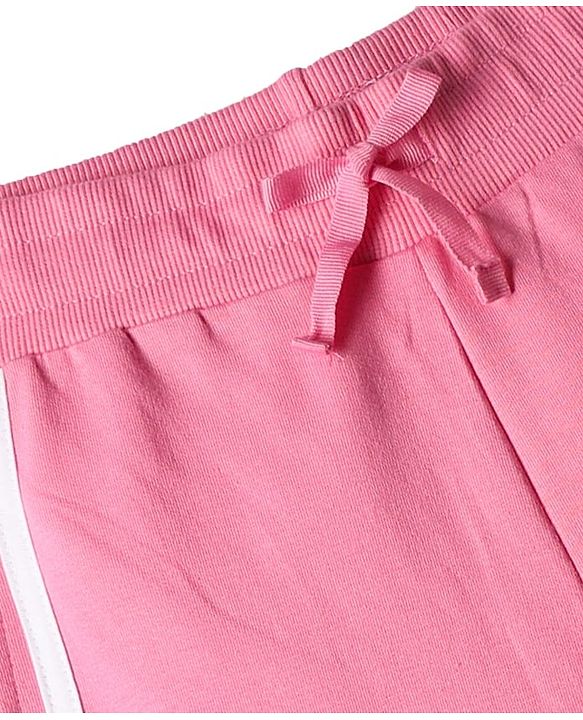 Pine active Full Length Super Stretch Track Pant with Tape Detailing - Pink