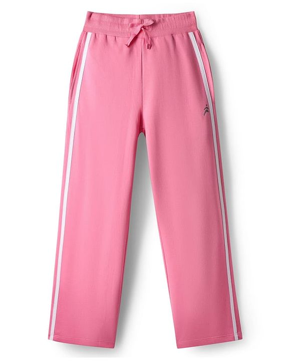 Pine active Full Length Super Stretch Track Pant with Tape Detailing - Pink