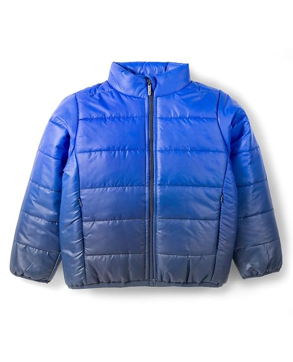 Pine Kids Woven Full Sleeves Padded Jacket with Ombre Print - Blue