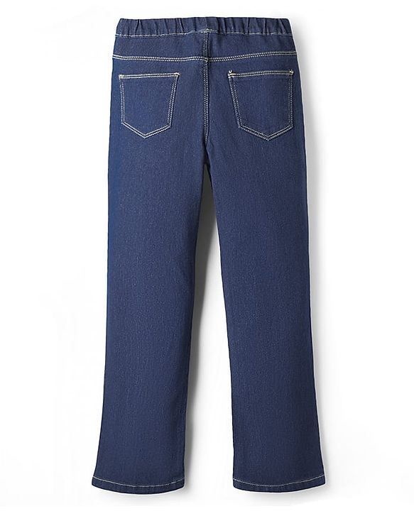 Pine Kids Denim Woven Ankle Length Washed Jeggings - Navy Blue