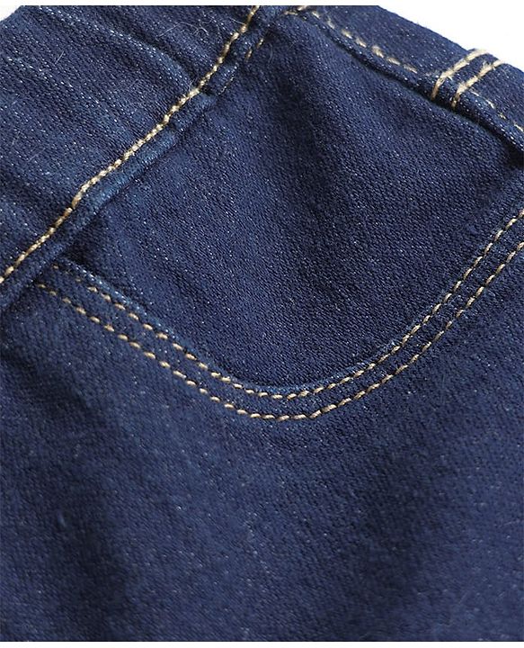 Pine Kids Denim Woven Ankle Length Washed Jeggings - Navy Blue