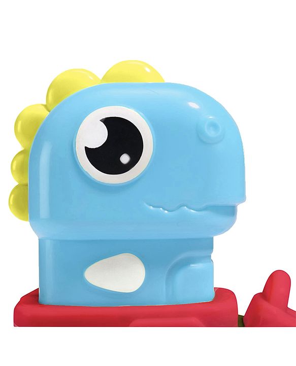 Babyhug Press & Go Dinosaur Toy Car for Kids - Green Battery Free Push & Go Animal Car Toy Motor Skill Development & Fun Play Imaginative Play| Gifting Option BIS Certified