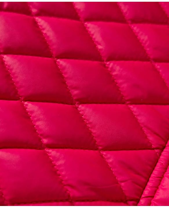 Pine Kids Woven Full Sleeves High Neck Solid Quilted Jacket - Red