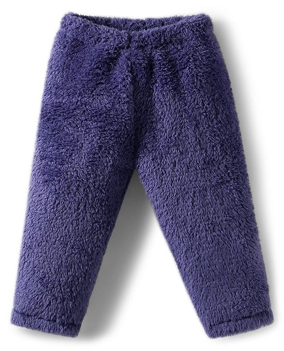Babyhug Fur Woven Full Sleeves Color Block Hooded Winter Wear Suit Set - White & Navy Blue