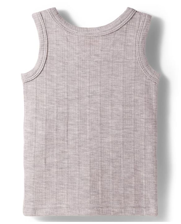 Babyhug Knit Full Sleeves Solid Colour Thermal Inner Wear - Light Grey
