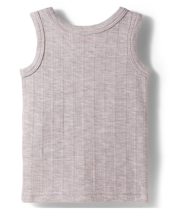 Babyhug Knit Full Sleeves Solid Colour Thermal Inner Wear - Light Grey