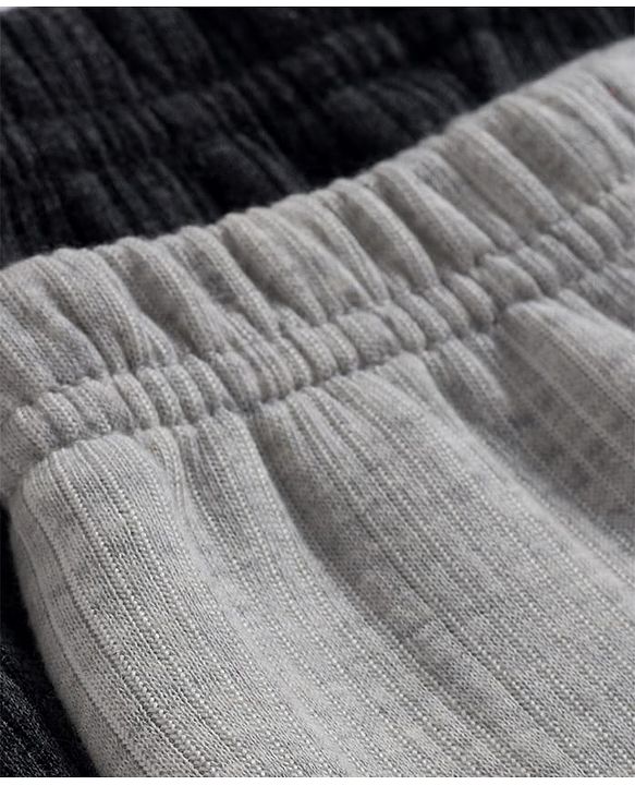 Babyhug Knit Full Length Solid Color Thermal Inner Wear Legging Pack of 2 - Dark Grey & Light Grey
