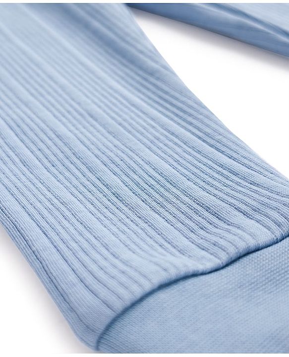 Babyhug Knit Full Length Solid Colour Thermal Inner Wear Leggings Pack Of 2 - Pink & Light Blue