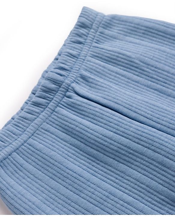 Babyhug Knit Full Length Solid Colour Thermal Inner Wear Leggings Pack Of 2 - Pink & Light Blue