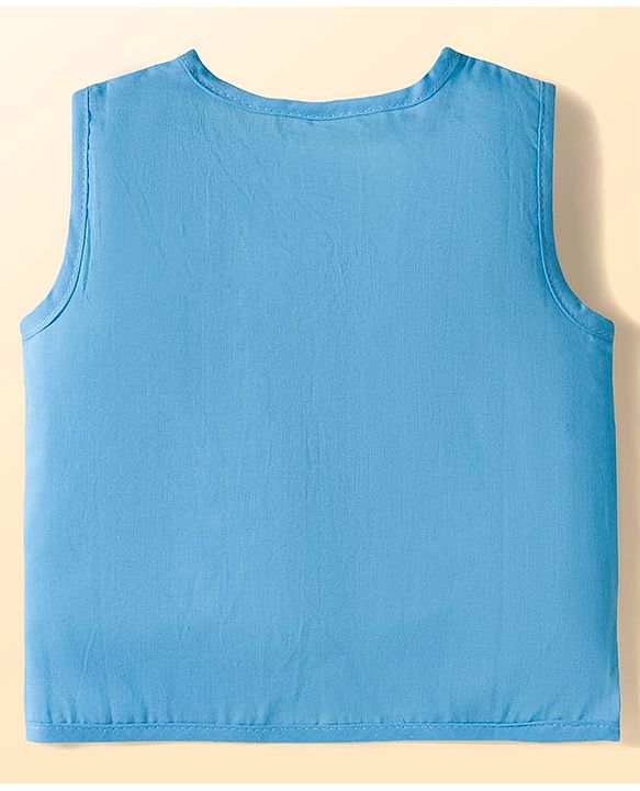 Babyhug 100% Cotton Woven Sleeveless Front Open Jhabla with Stripe & Car Print Pack of 3 - Multicolor