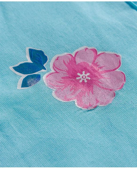 Babyhug 100% Cotton Cambric Woven Sleeveless Front Open Jhablas with Polka Dot & Floral Print Pack of 3 - White Pink & Light Blue