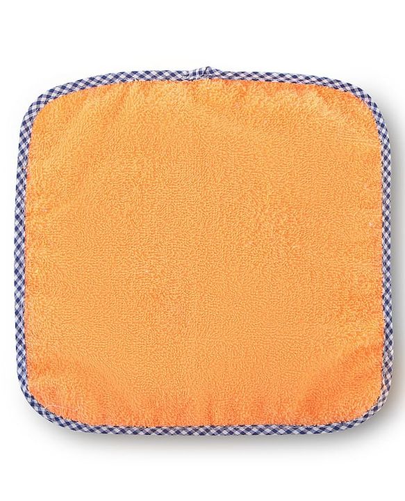 Babyhug Cotton Terry Knit Solid Color Wash Cloths Pack of 6 L 23.5 x B 23 cm - Multicolour