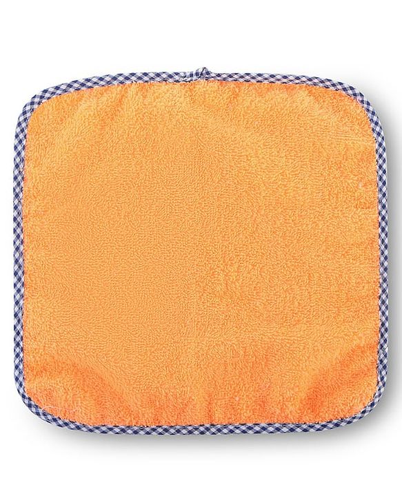 Babyhug Cotton Terry Knit Solid Color Wash Cloths Pack of 6 L 23.5 x B 23 cm - Multicolour