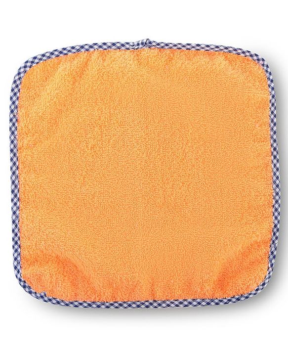 Babyhug Cotton Terry Knit Solid Color Wash Cloths Pack of 6 L 23.5 x B 23 cm - Multicolour
