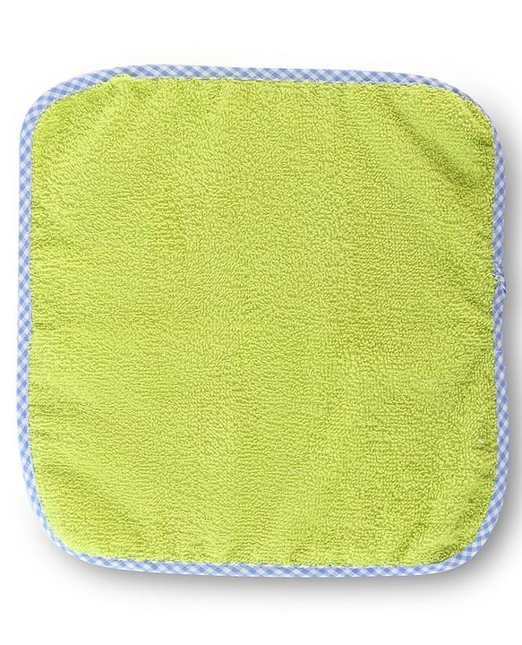 Babyhug Cotton Terry Knit Solid Color Wash Cloths Pack of 6 L 23.5 x B 23 cm - Multicolour