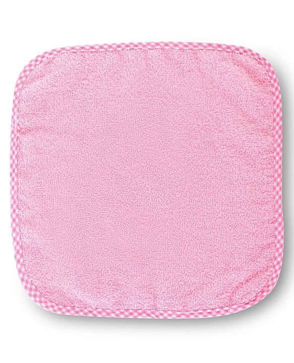 Babyhug Cotton Terry Knit Solid Color Wash Cloths Pack of 6 L 23.5 x B 23 cm - Multicolour