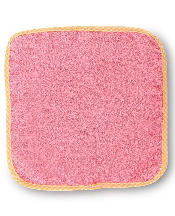 Babyhug Cotton Terry Knit Solid Color Wash Cloths Pack of 6 L 23.5 x B 23 cm - Multicolour
