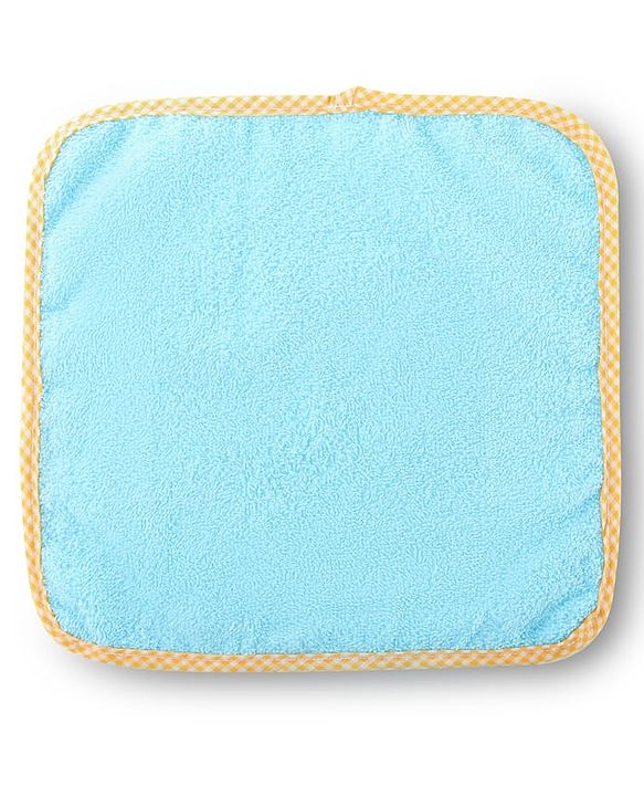 Babyhug Cotton Terry Knit Solid Color Wash Cloths Pack of 6 L 23.5 x B 23 cm - Multicolour