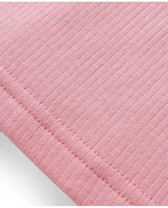 Babyhug Cotton Knit Full Sleeves Thermal Inner Wear Pullover Front Open Pack of 2 - Pink