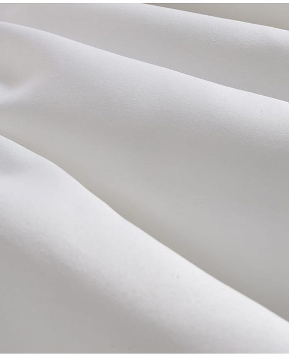 Babyhug 5 Layers With Cotton Lining Premium Satin Puff Sleeves Dress With Corsage - White & Red