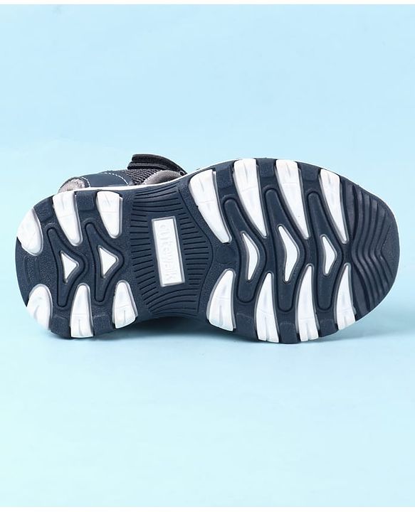 Cute Walk by Babyhug Velcro Closure PU Sandal - Navy Blue