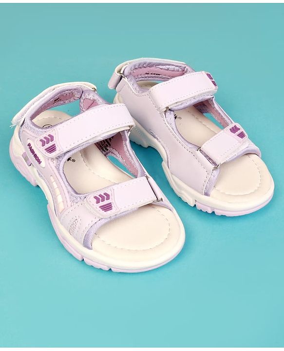 Cute Walk by Babyhug Velcro Closure Sandals With Applique - Purple