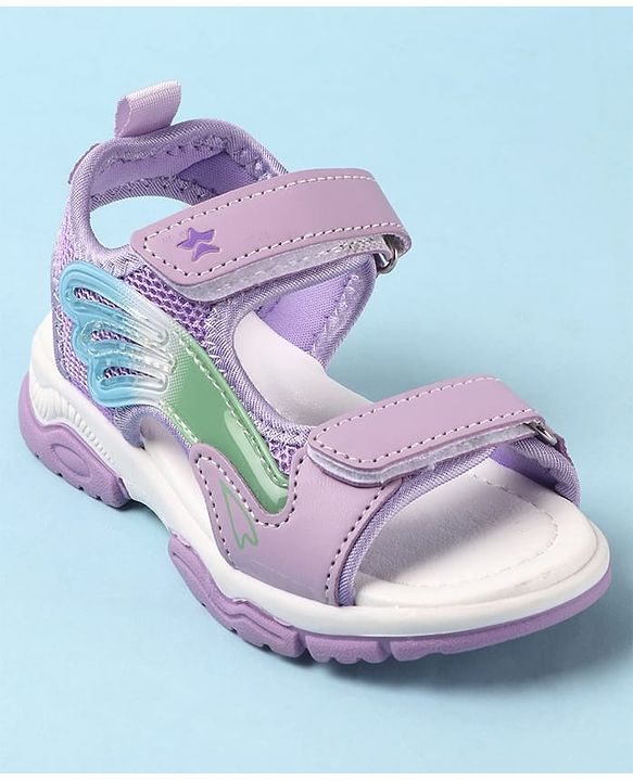 Cute Walk by Babyhug Velcro Closure Sandals - Purple