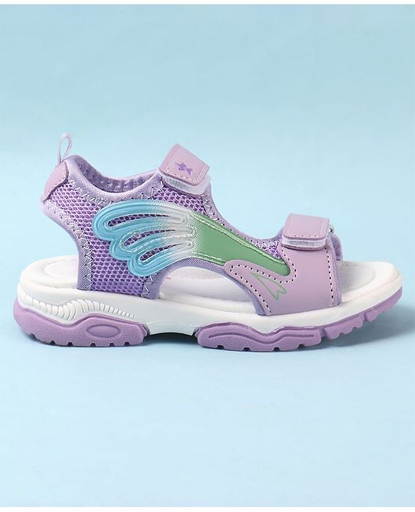 Cute Walk by Babyhug Velcro Closure Sandals - Purple