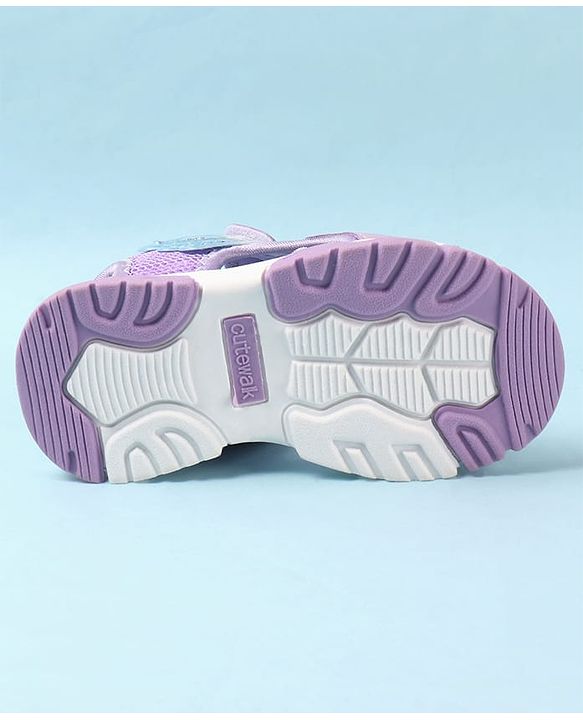Cute Walk by Babyhug Velcro Closure Sandals - Purple