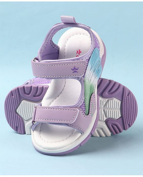 Cute Walk by Babyhug Velcro Closure Sandals - Purple