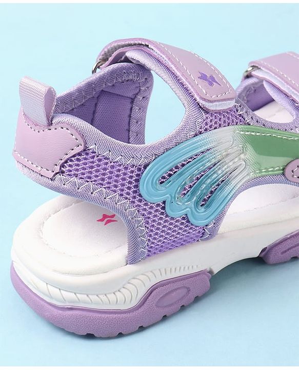 Cute Walk by Babyhug Velcro Closure Sandals - Purple