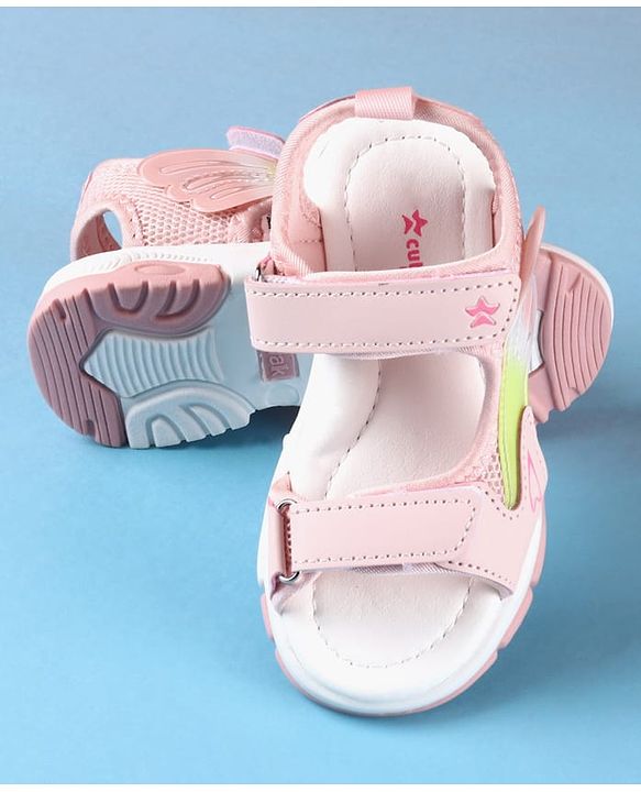 Cute Walk by Babyhug Velcro Closure Sandals - Purple