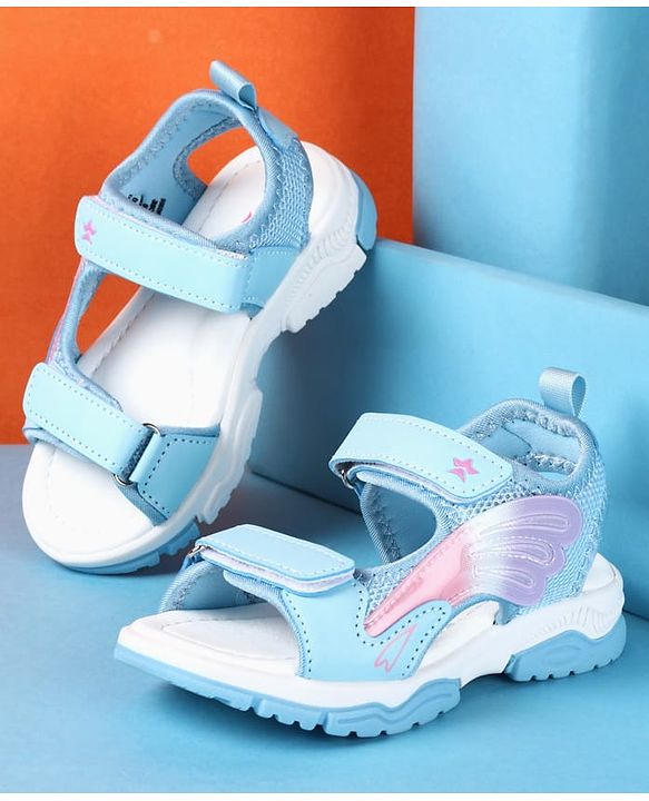 Cute Walk by Babyhug Velcro Closure Sandals - Purple