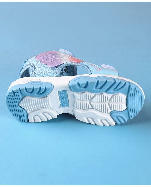 Cute Walk by Babyhug Velcro Closure Sandals - Purple