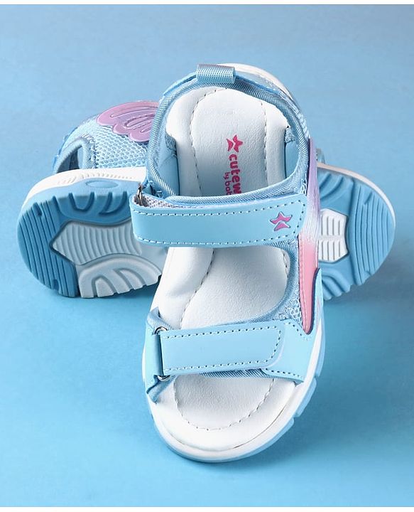 Cute Walk by Babyhug Velcro Closure Sandals - Purple