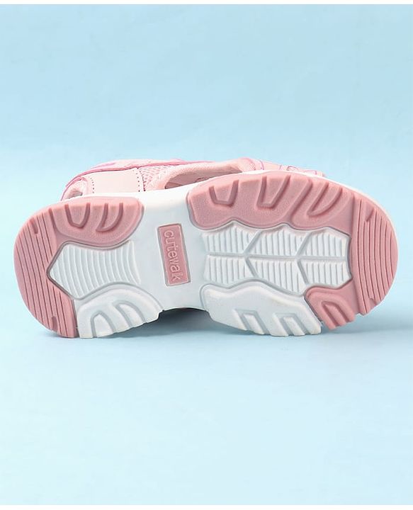 Cute Walk by Babyhug Velcro Closure Sandals with Abstract Print - Purple