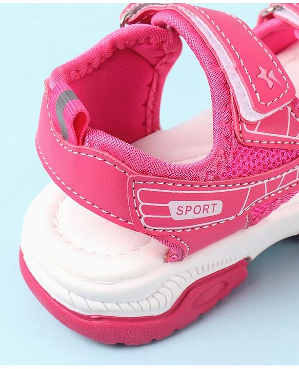 Cute Walk by Babyhug Velcro Closure Sandals with Abstract Print - Purple