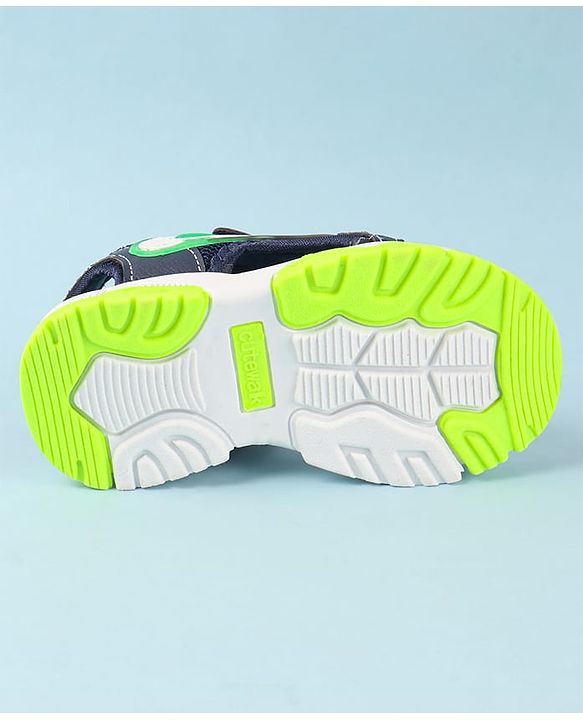 Cute Walk by Babyhug Velcro Closure Sandal With Colour Block - Navy Blue