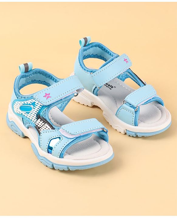 Cute Walk by Babyhug Velcro Closure Sandal With Colour Block - Navy Blue
