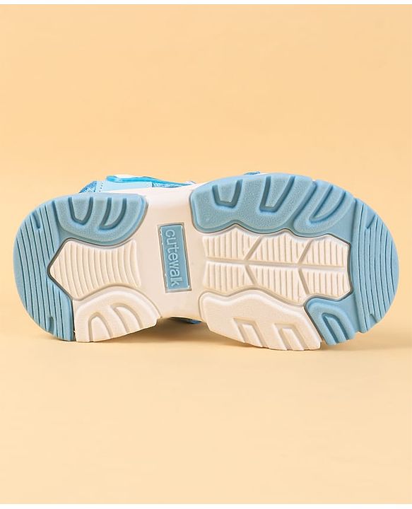 Cute Walk by Babyhug Velcro Closure Sandal With Colour Block - Navy Blue