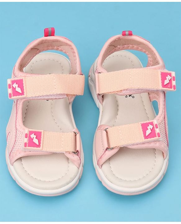 Cute Walk by Babyhug Solid Color Velcro Closure Sandals - Navy Blue