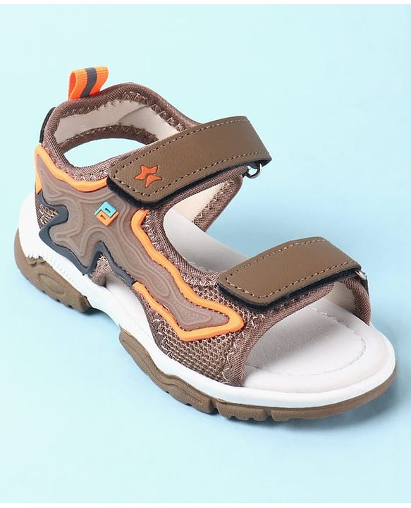 Cute Walk by Babyhug Velcro Closure Sandals - Brown