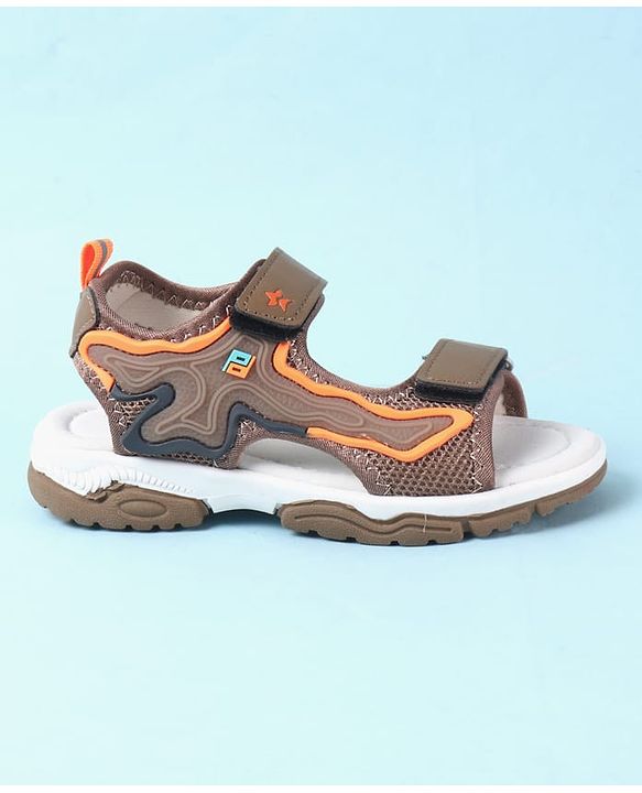 Cute Walk by Babyhug Velcro Closure Sandals - Brown