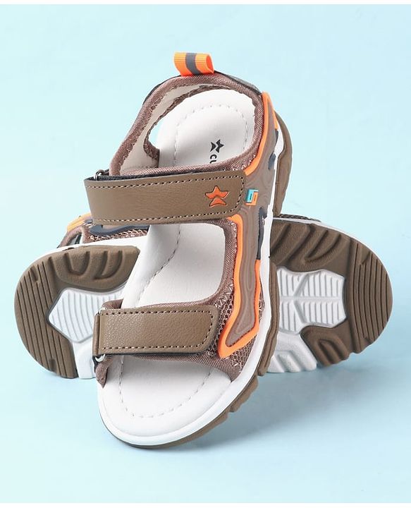 Cute Walk by Babyhug Velcro Closure Sandals - Brown