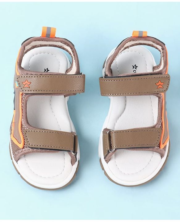 Cute Walk by Babyhug Velcro Closure Sandals - Brown