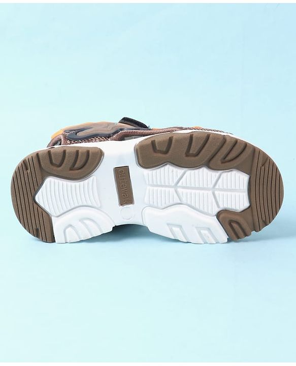 Cute Walk by Babyhug Velcro Closure Sandals - Brown