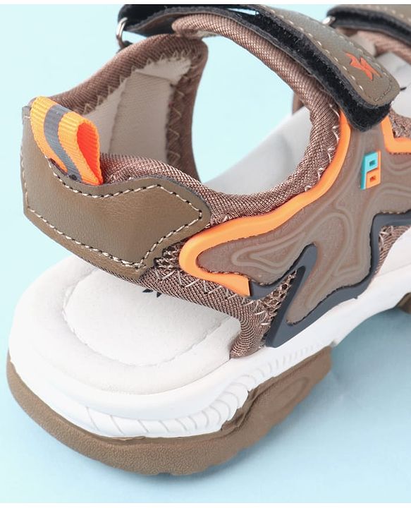 Cute Walk by Babyhug Velcro Closure Sandals - Brown